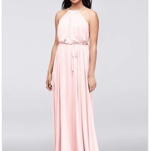 PETAL Soft Mesh Halter Bridesmaid Dress